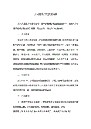 乡村建设行动实施方案.docx