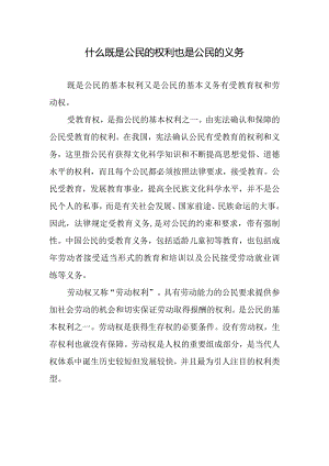 什么既是公民的权利也是公民的义务.docx