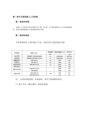 平瓦屋面施工工艺标准工程文档范本.docx