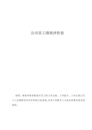 公司员工绩效评价表.docx