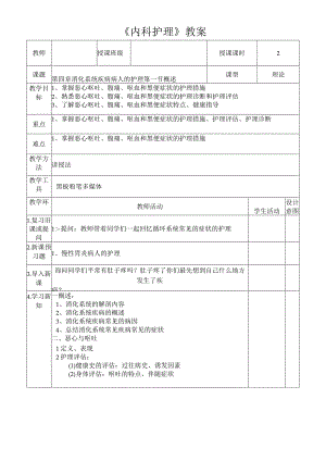 恶心呕吐、腹痛、呕血和黑便症状的护理措施教案.docx