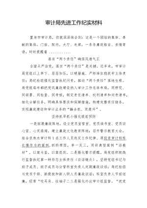 审计局先进工作纪实材料.docx