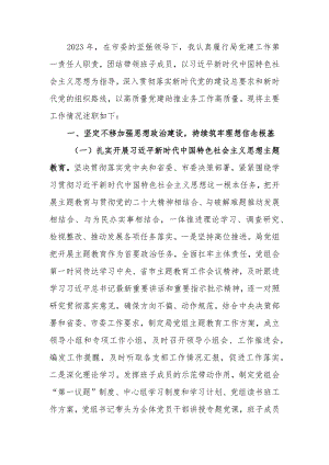 党组书记抓基层党建、履行全面从严治党主体责任述职报告.docx