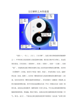 五行解析之木性能量.docx