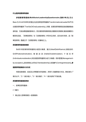 多因素领导量表（MLQ）.docx