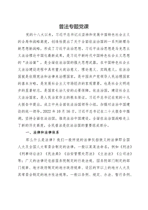 市镇党课普法材料.docx