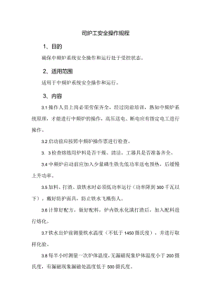 司炉工安全操作规程.docx
