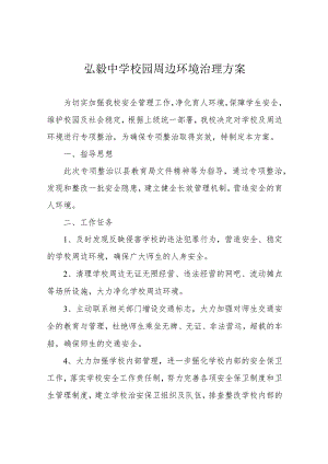 弘毅中学校园周边环境治理方案.docx