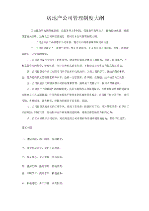 房地产公司管理制度.docx