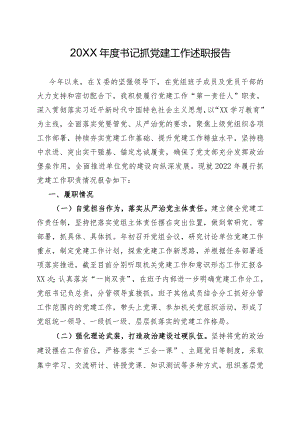 书记抓基层党建工作述职报告（精选）.docx