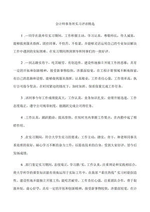 会计师事务所实习评语.docx