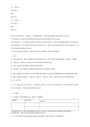 信息化系统开发合同协议范本4.docx