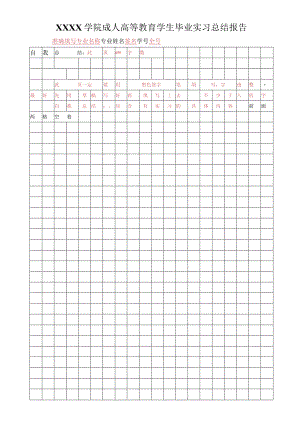 20XX级XX学院实习总结报告模板.docx