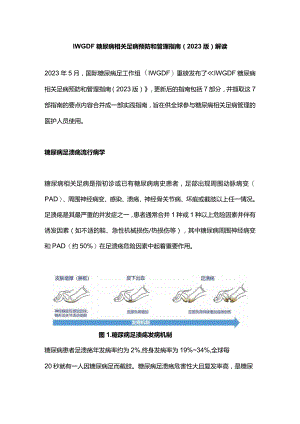 IWGDF糖尿病相关足病预防和管理指南（2023版）解读.docx