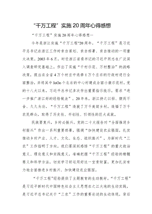 “千万工程”实施20周年心得感想.docx