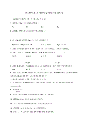 2022-2023学年九年级下学期南师江宁第15周测试卷.docx