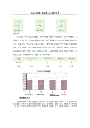 中学生学习社会因素测评报告.docx