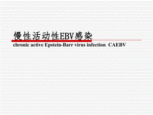 慢性活动性EB病毒感染（PPT） .ppt