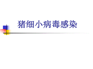 猪细小病毒感染.ppt