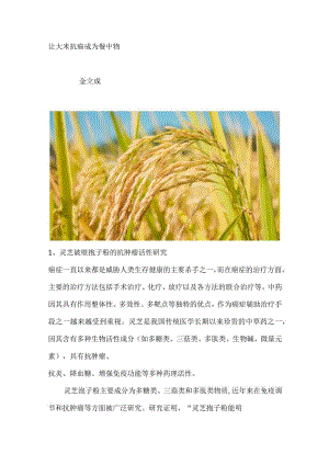 让大米抗癌成为餐中物.docx