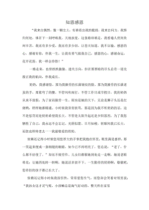 知恩感恩.docx