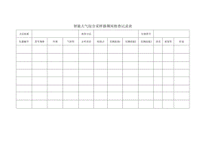 智能大气综合采样器期间核查记录表.docx