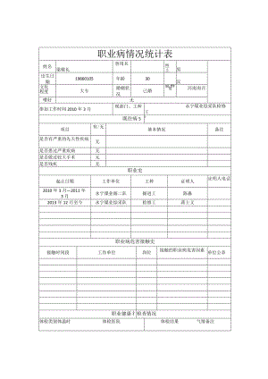 职业病情况统计表梁敬礼.docx