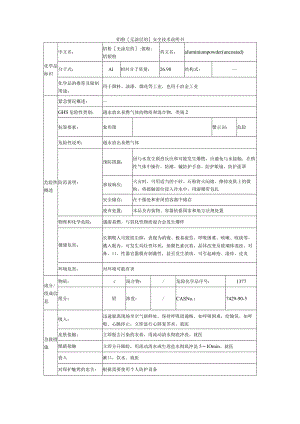铝粉 [无涂层的]安全技术说明书.docx
