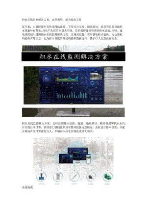 积水在线监测解决方案.docx