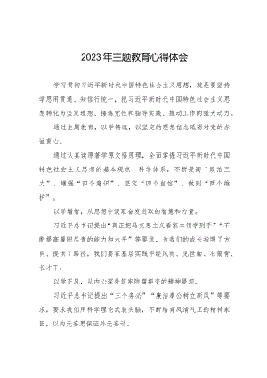 国有企业学习更多贯彻2023年主题教育的心得体会八篇.docx