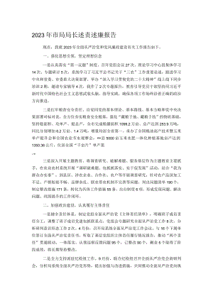 2023年市局局长述责述廉报告.docx