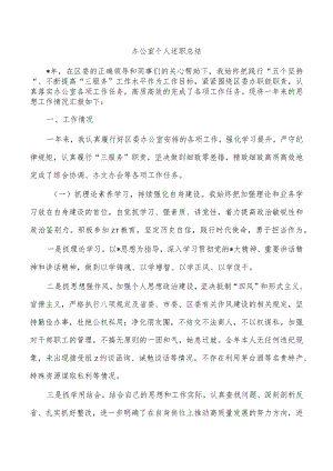 办公室个人述职总结.docx
