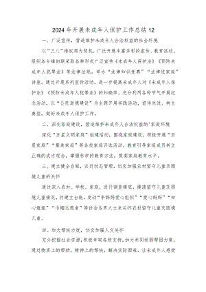 2024年开展未成年人保护工作总结 12.docx