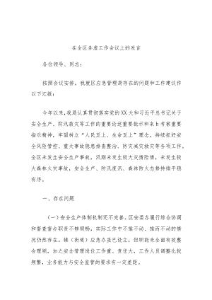 在全区务虚工作会议上的发言.docx