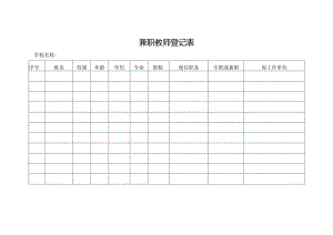 兼职教师登记表.docx