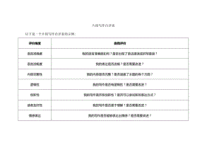 片段写作自评表.docx