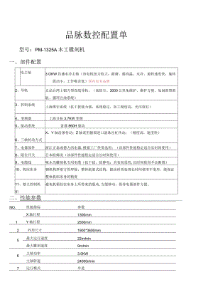 品脉数控配置单.docx