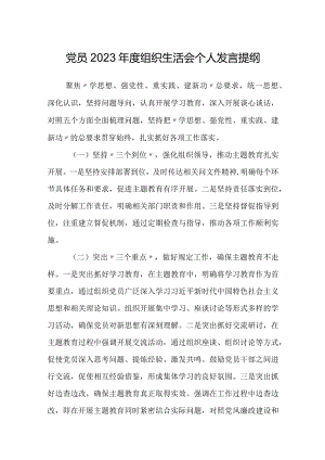 乡镇基层干部2023-2024年度组织生活会五个方面检视个人对照检查发言提纲.docx