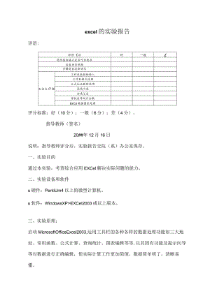 excel的实验报告.docx