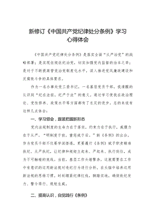 七篇纪检干部关于2024年《中国共产党纪律处分条例》学习心得体会.docx
