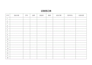 设备登记表（标准样本）.docx
