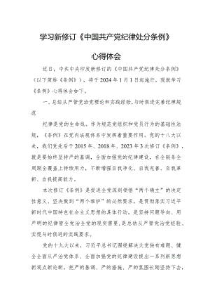 副总经理学习新修订《中国共产党纪律处分条例》个人心得体会.docx