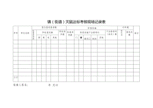 镇街道灭鼠达标考核现场记录表.docx