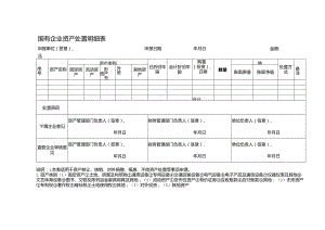 国有企业资产处置明细表.docx