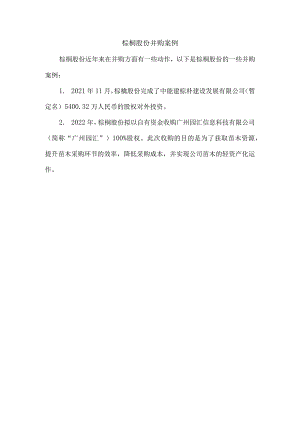 棕榈股份并购案例.docx