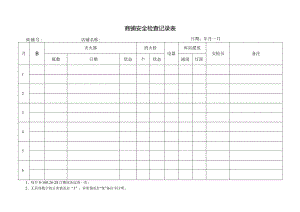 商铺安全检查记录表.docx