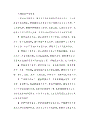 文明寝室参考标准.docx