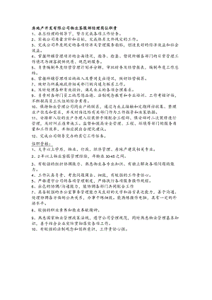 房地产开发有限公司物业客服部经理岗位职责.docx