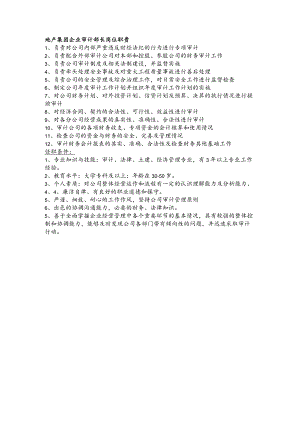 地产集团企业审计部长岗位职责.docx