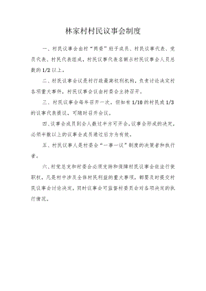 林家村村民议事会制度.docx